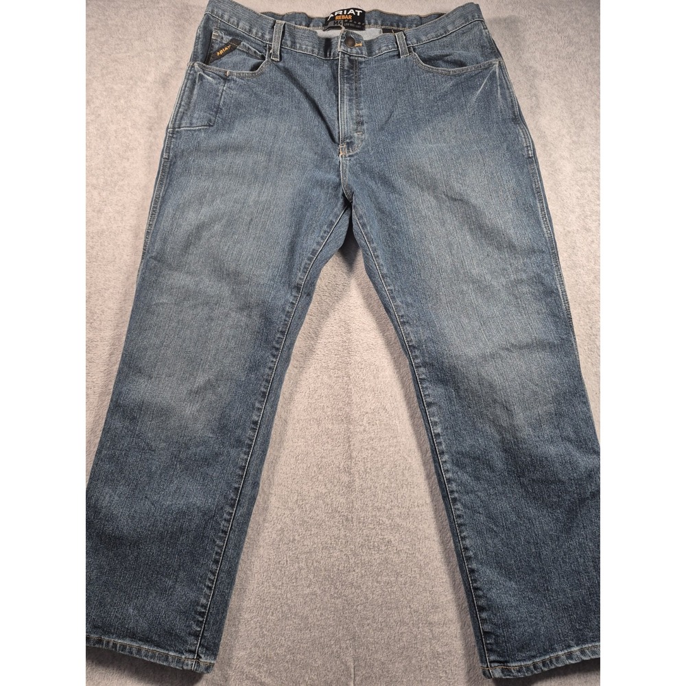 ARIAT men's Rebar M4 Low Rise Boot Cut Denim 42/30